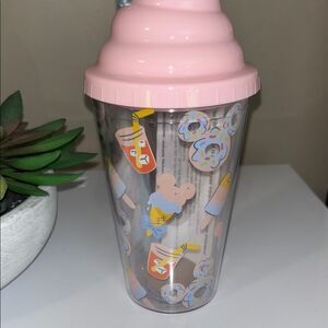 Disney Pink Ice Cream Tumbler with Straw